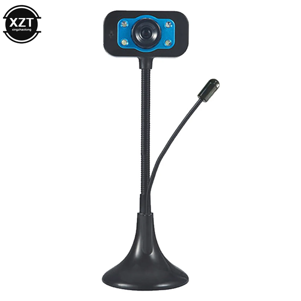 Веб-камера HD USB веб-камера с шумоподавлением микрофоном и поворотом на 360 градусов