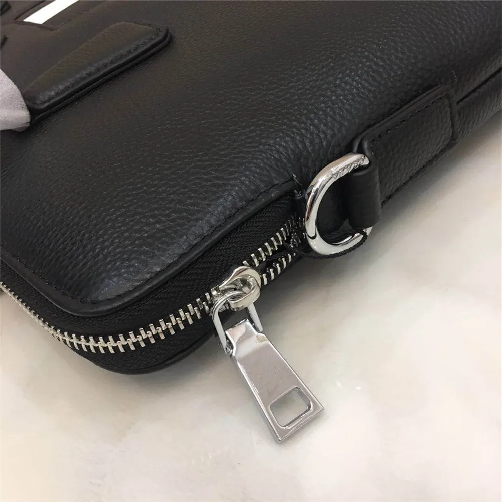 

Leather men's briefcase fashion business laptop bag office handbag