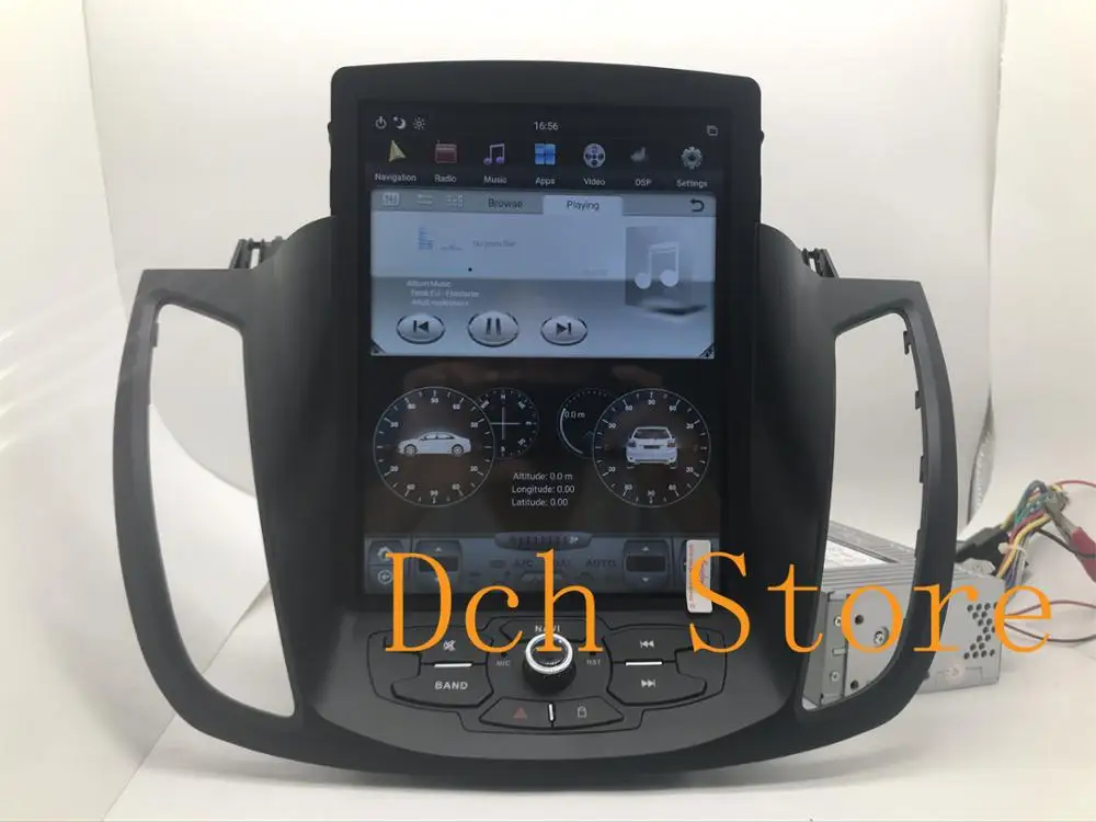 10 4 ''вертикальный экран Tesla Style Android 9 0 автомобильный DVD GPS навигатор радио плеер