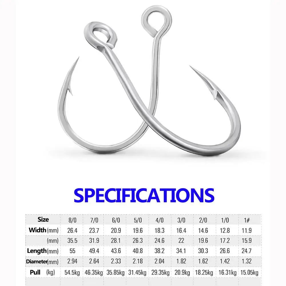 Рыболовные крючки Mustad 10121 #3/0-#8/0 φ 2 94-мм с большим глазом из высокоуглеродистой