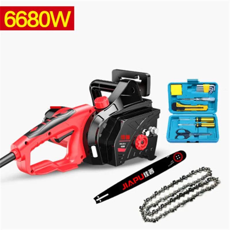

Logging Chain Saw Wood Hand Tools AC 220V Electric Handheld Tree Electricity Woodworking High Power Chain Logging Saw Portable