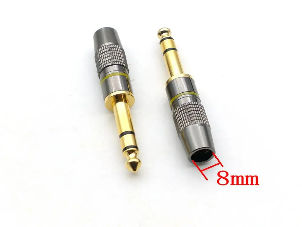 20 шт. медные стерео разъемы 6 35 мм (1/4 дюйма)|plug 6.3mm|copper plugcopper soldering |