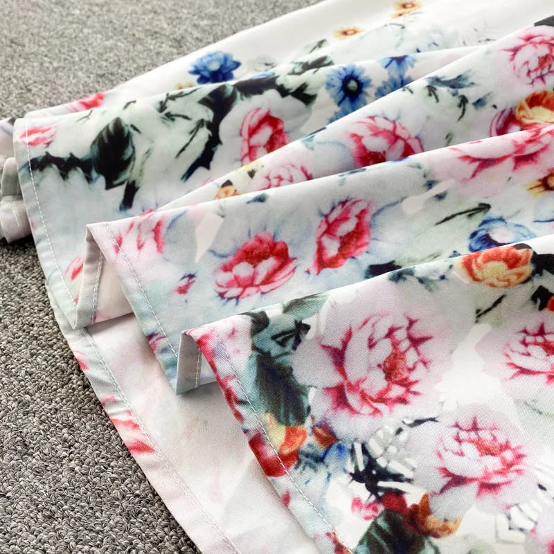 

Croysier Long Dresses For Women 2021 Elegant Long Sleeve Maxi Shirt Dress With Belt Vintage Floral Print Boho Dress Bohemian