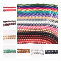 wholesale 46810mm round ball loose glass pearl spacer charm beads diy jewelry making