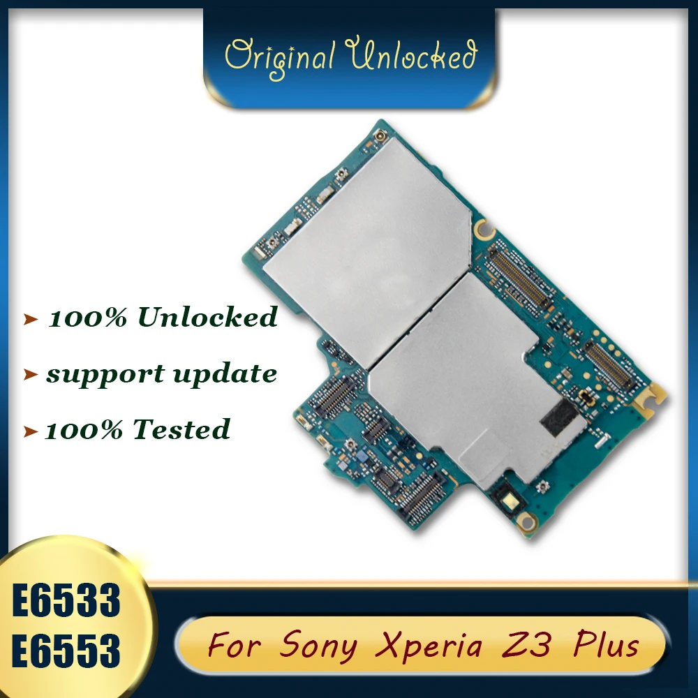 Материнская плата для Sony Xperia Z3 Plus E6533 E6553 две sim карты разблокированная Логическая
