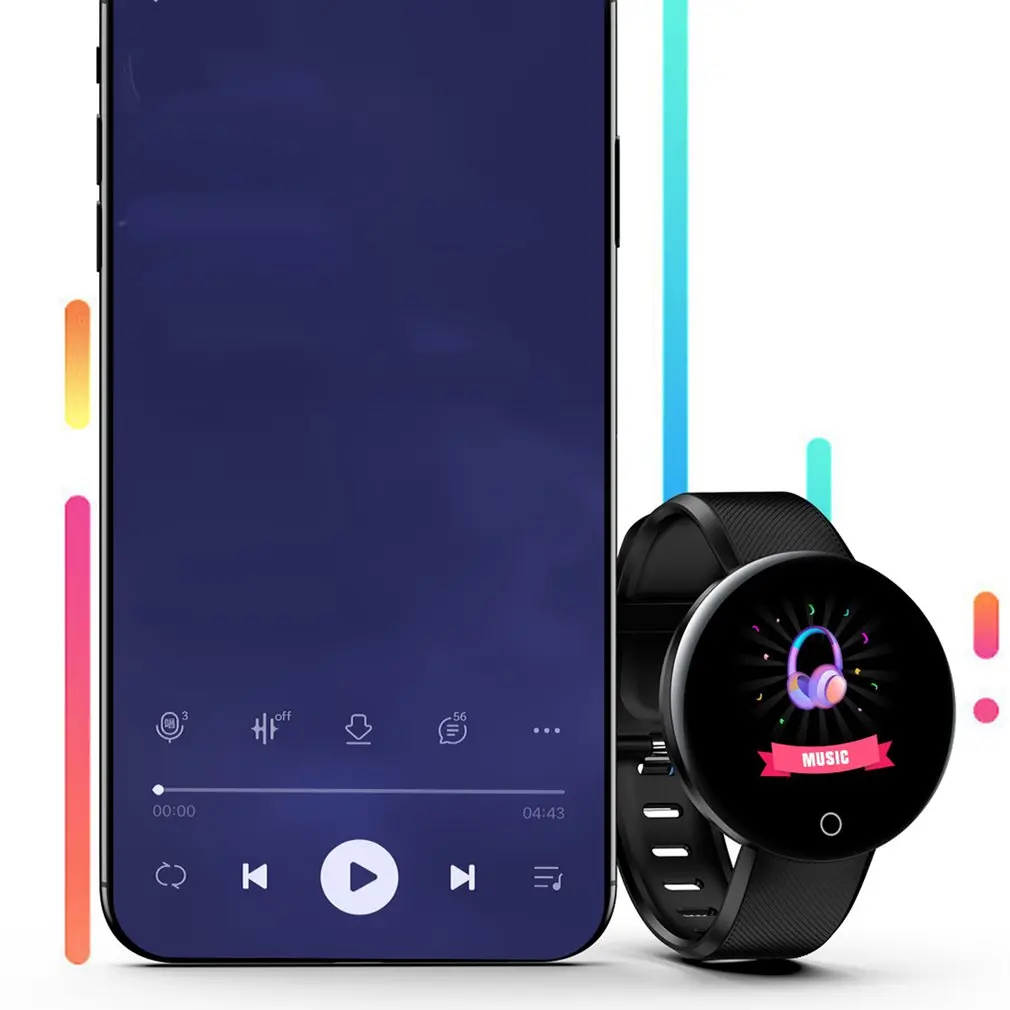 Умные часы D18 с поддержкой Bluetooth для мужчин и женщин умные тонометром спортивный