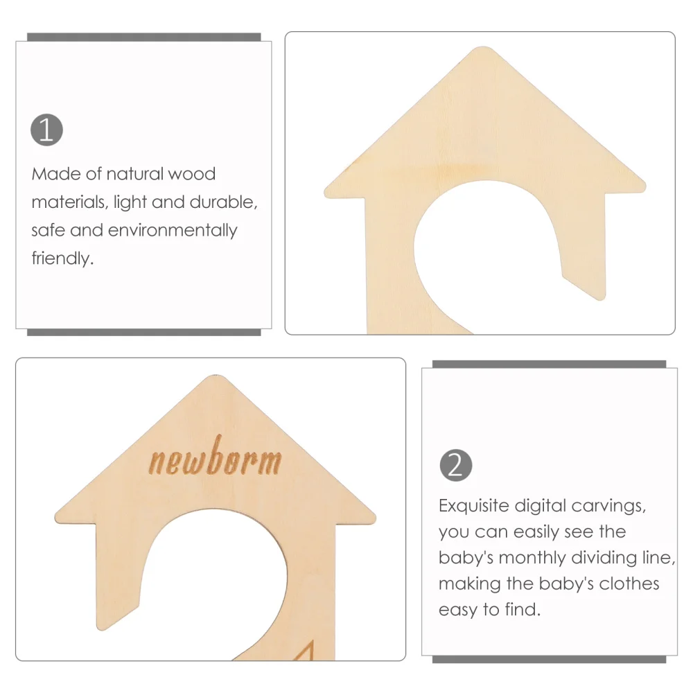 

6Pcs Convenient Wardrobe Hanger Dividers Size Dividers Nursery Closet Dividers