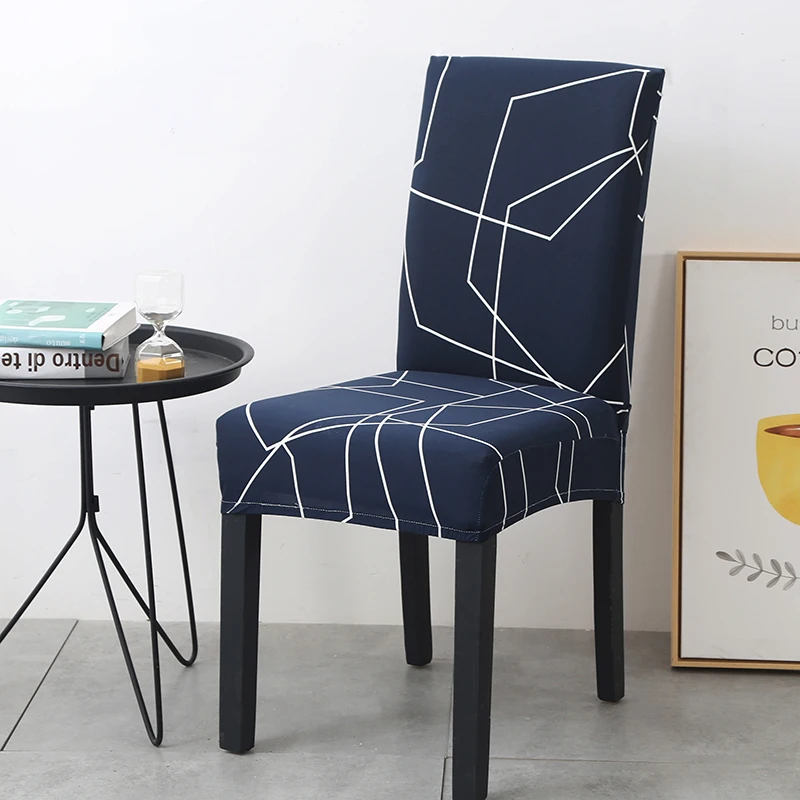 Elastic Spandex Printing Dining Chair Cover for Home Decor Big Seat Slipcover Restaurant Banquet Hotel Stretch Covering | Дом и сад