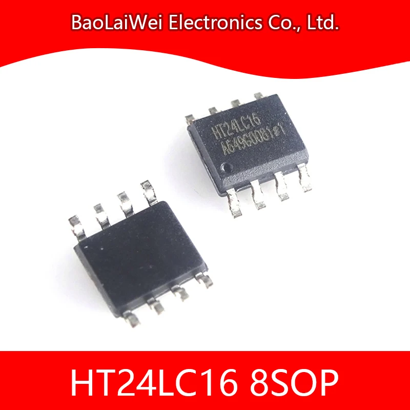 

5pcs HT24LC16 8SOP ic chip eletronicos Electronic Components Integrated Circuits Active Components CMOS 16K 2-Wire Serial EEPROM