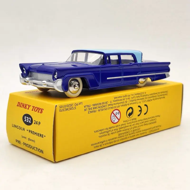 

DeAgostini 1/43 Dinky Toys 532 24p, модели автомобилей, литые синие модели автомобилей