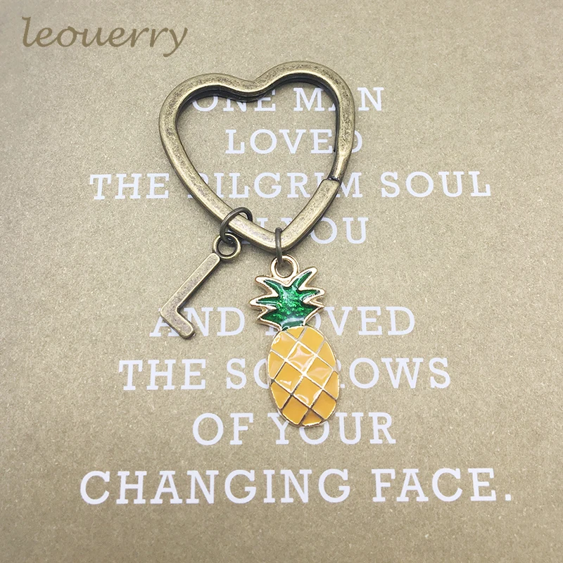 A-Z 26 начальных букв брелок в виде ананаса индивидуальный украшения фрукты