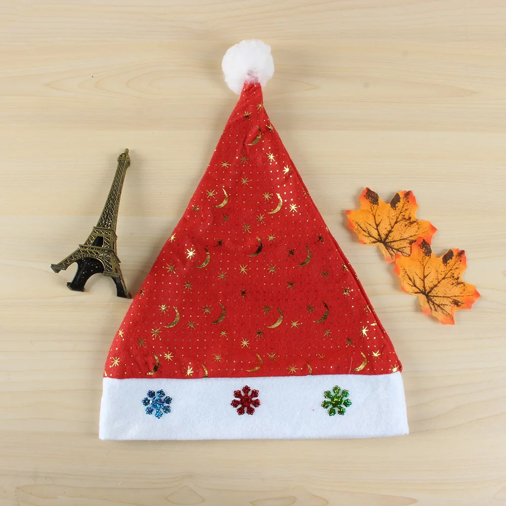 

2021 New Classic Christmas Xmas Santa Claus Hat Christmas Party Hats For Adult Kids Festive Supplies