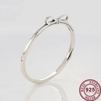 original 925 %d0%b1%d1%80%d0%b5%d0%bb%d0%be%d0%ba silver pan bracelet new style with crystal cz bow pan bracelet fit european charm bracelets women jewelry