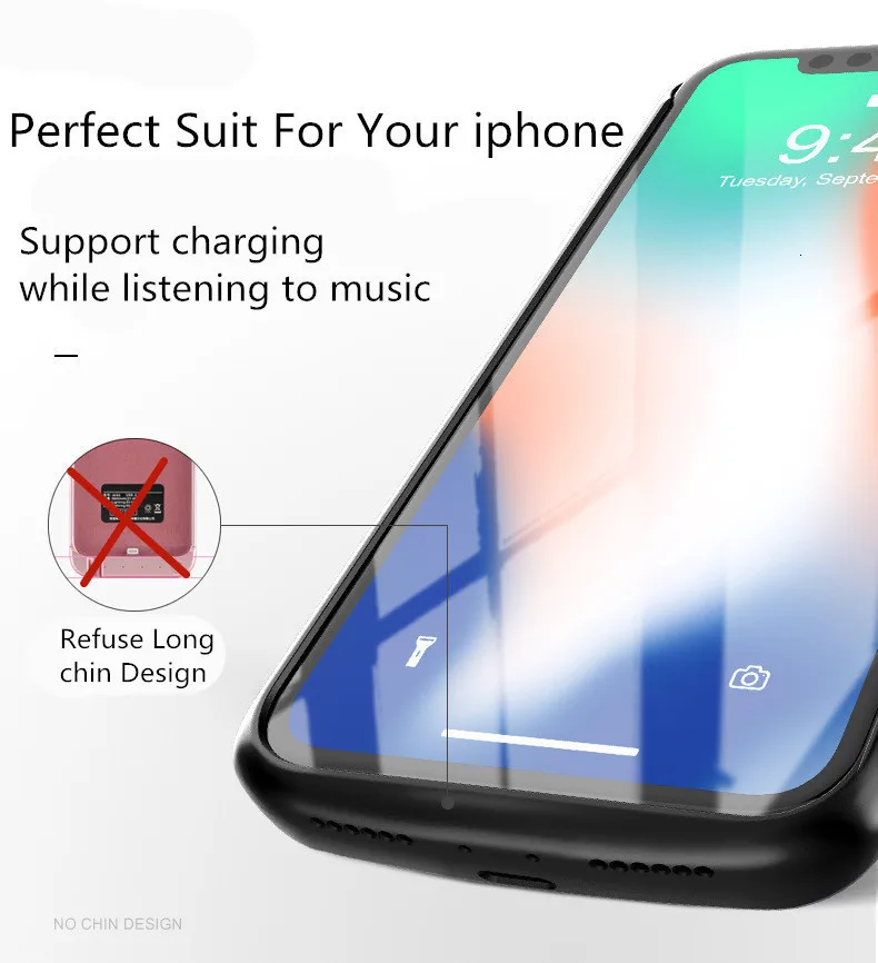 Внешний аккумулятор 6000 мАч, чехол для iphone XS MAX, умный чехол-накладка из ТПУ, внешний аккумулятор, зарядное устройство, чехол для iphone XS MAX