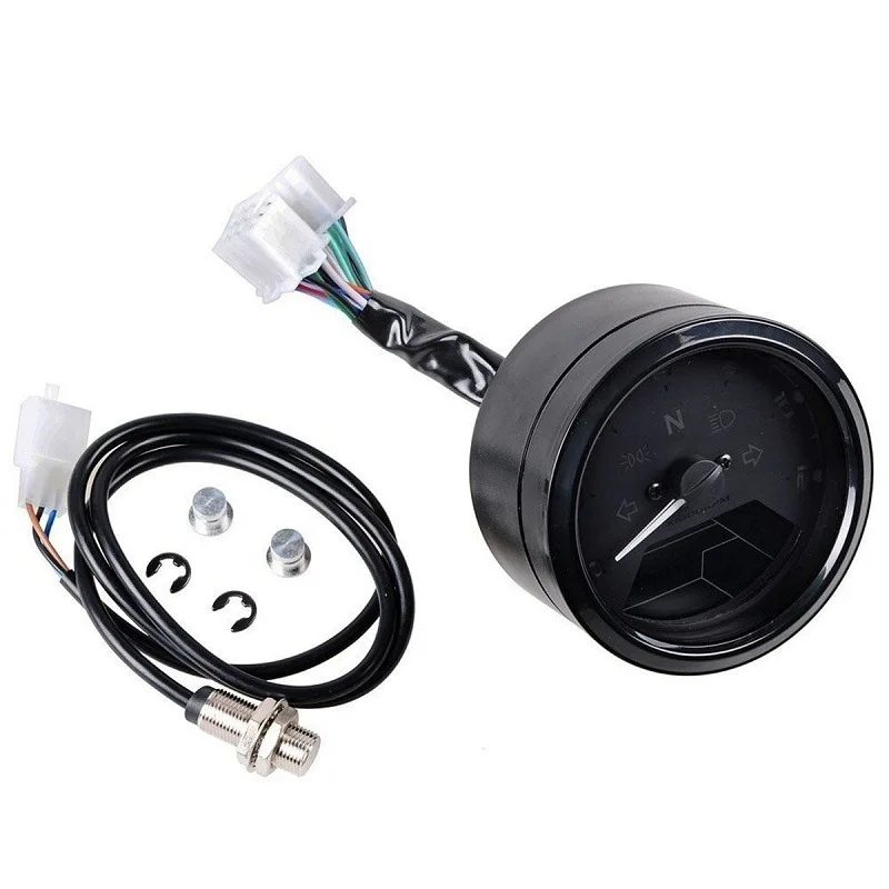 

Universal LCD Digital Odometer Motorcycle Speedometer Tachometer Gauge Parts 199 km/h Dashboard Speedometer