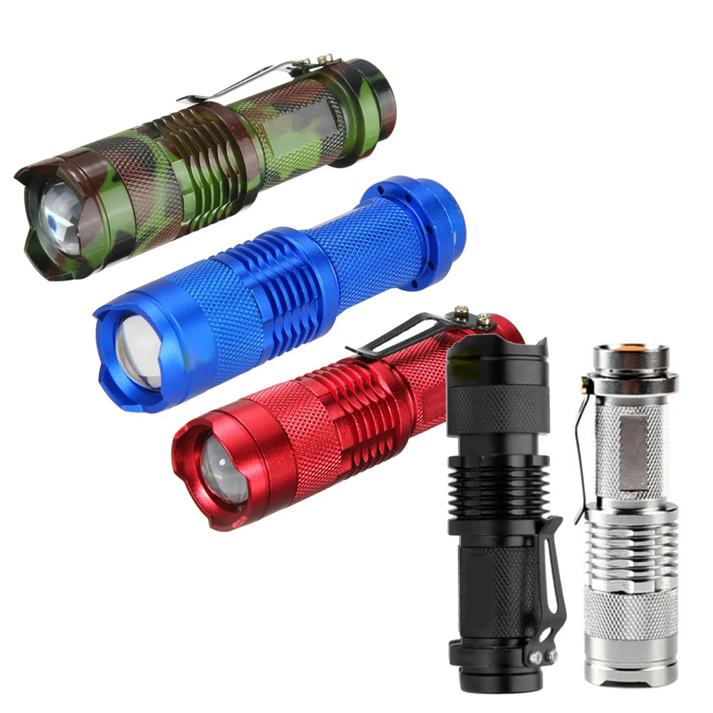 

Tactical 7W 1200lm CREE Q5 LED SA3 Zoomable Mini Flashlight Torch Lamp