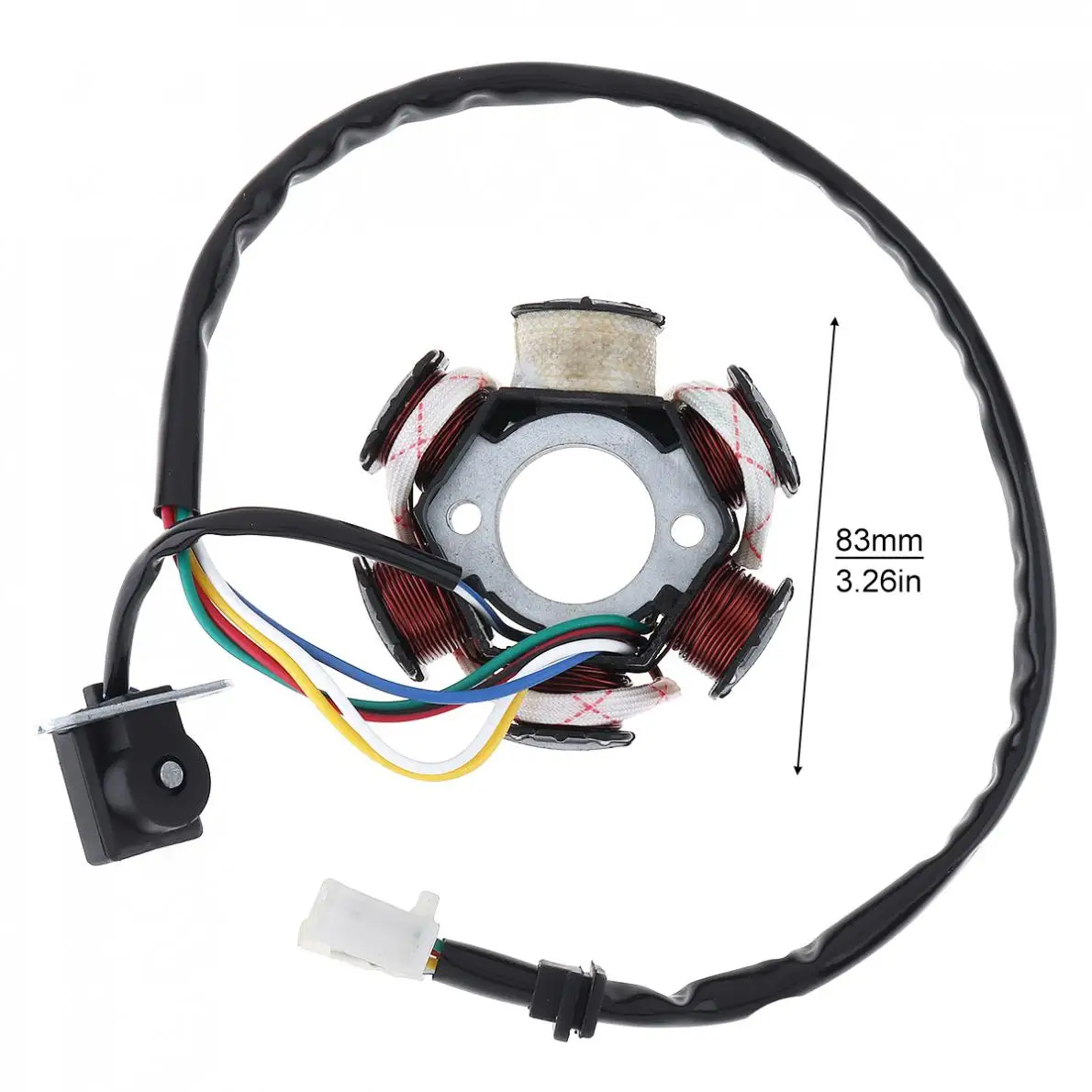 GY6-125 Scooter Generator 6 Coils Magneto Stator for 125cc and 150cc Chinese GY6 Engine ATVs Go Karts Mopeds |