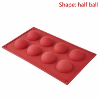 round shape cake mold brown half ball sphere silicone mold for chocolate dessert mould diy decorating cake