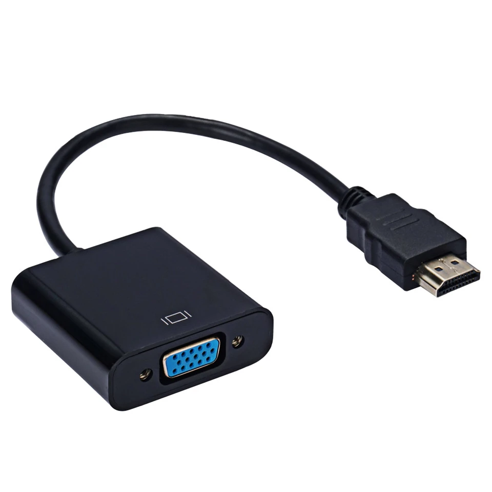 

Roreta HD 1080P Digital to Analog Converter Cable HDMI-compatible to VGA Adapter For PS4 PC Laptop TV Box to Projector Displayer