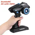 DumboRC X6 RC передатчик 2,4G 6CH с приемником X6FG аксессуары радиоуправляемого автомобиля с дистанционным управлением лодка Танк RC автомобиль для моделирования, детали для игрушек