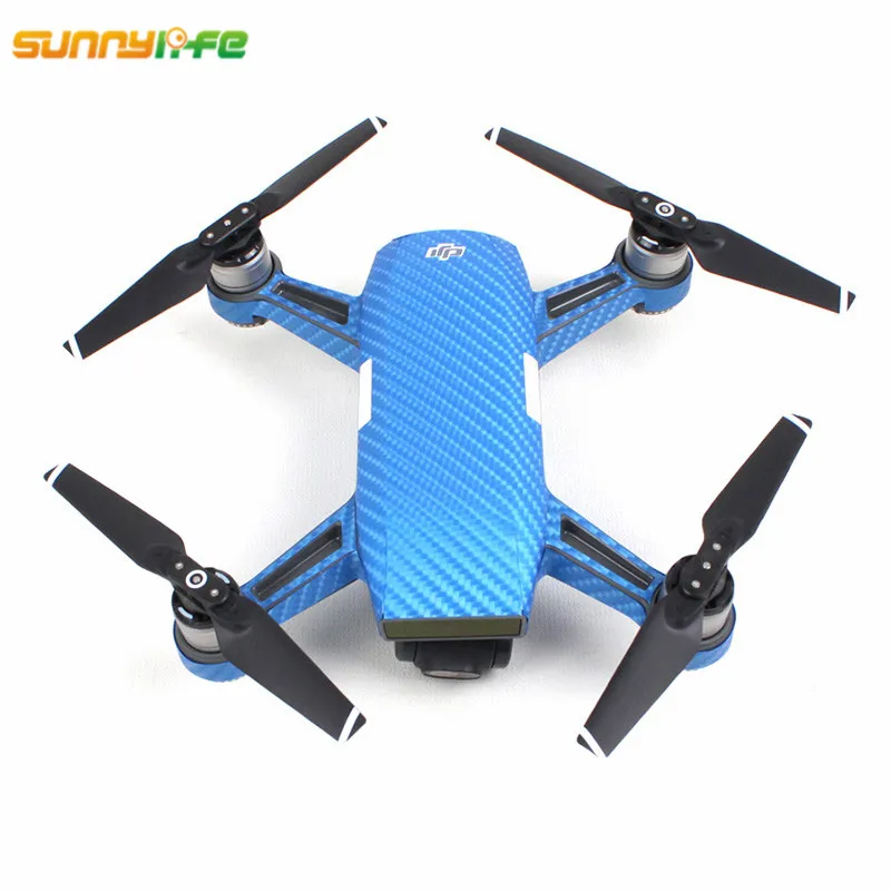 Стикер для дрона DJI SPARK водонепроницаемые ПВХ Углеродные графические Наклейки на