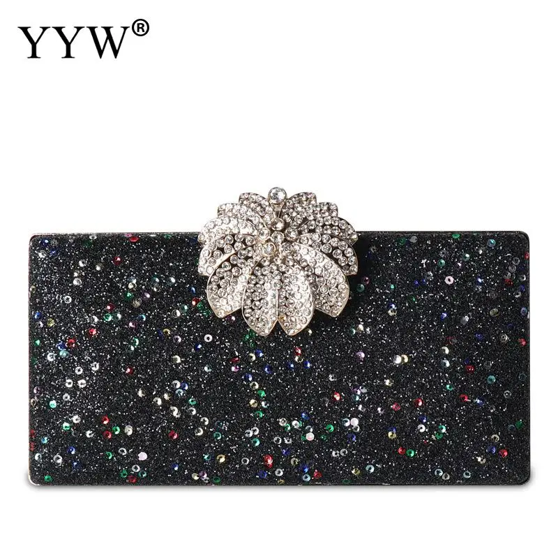 

Evening Party Clutch Bag Womens Sequined Wedding Elegant Handbags Bridal Clutches Bag Sac Main Femme Lady's Handbag Purse 2021