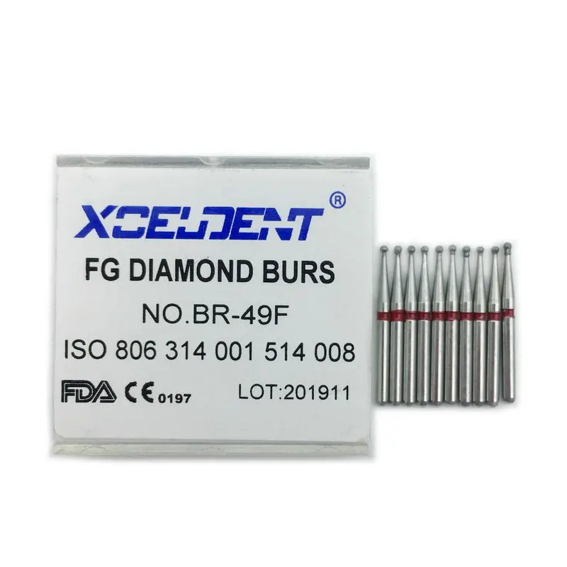 10 шт./кор. зубные алмазные сверла FG 1 6 мм высокоскоростные Шлифовальные машинки