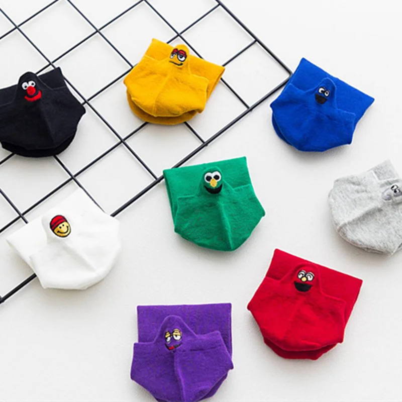 Новинка 2019 носки лодочки унисекс карамельных цветов Необычные милые Мультяшные