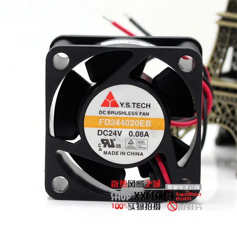 Новый оригинальный охлаждающий вентилятор FD244020EB DC24V 0.08A 4 см 24 В|24v cooling fan|cooling