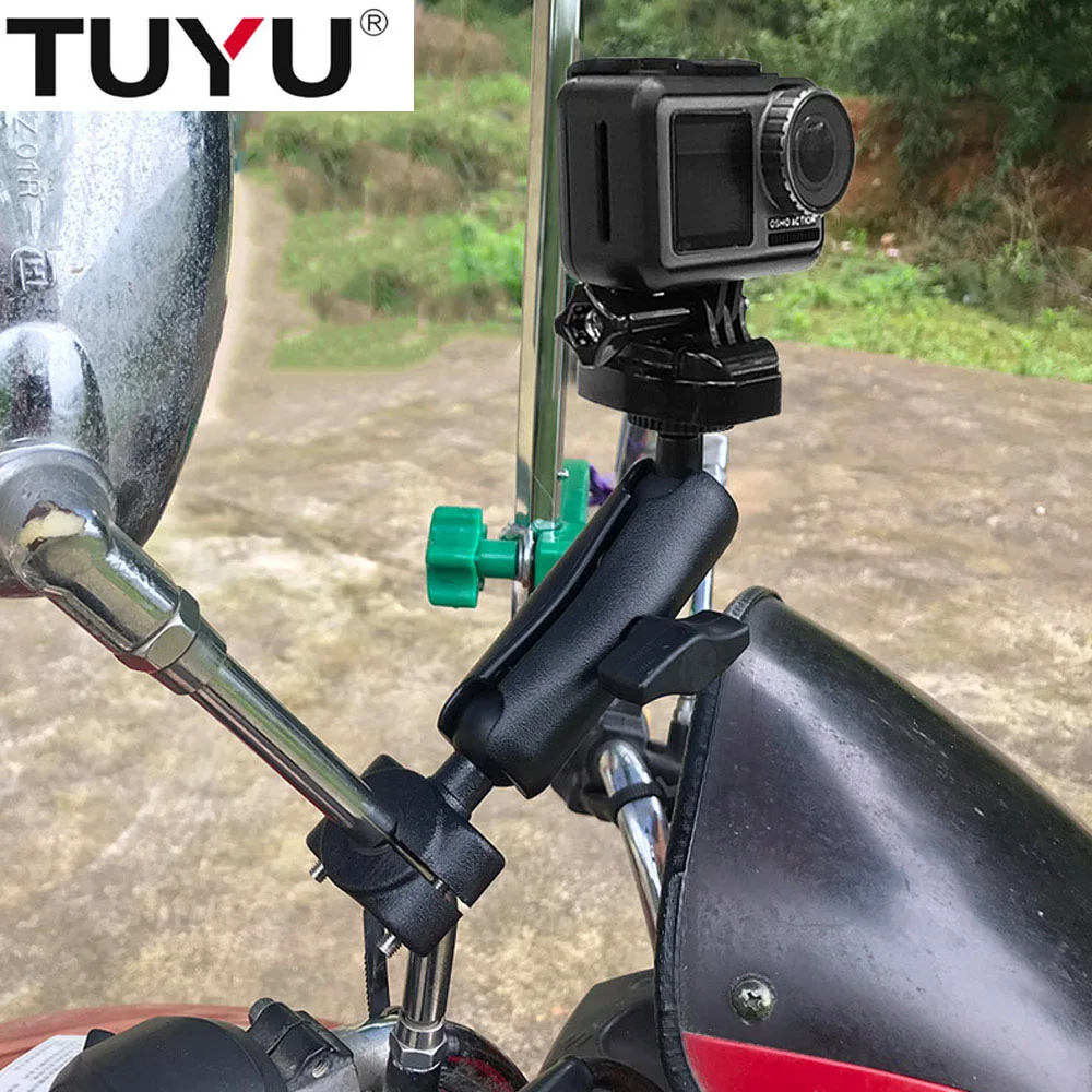 Кронштейн для зеркала заднего вида мотоцикла TUYU Gopro фиксированный кронштейн на