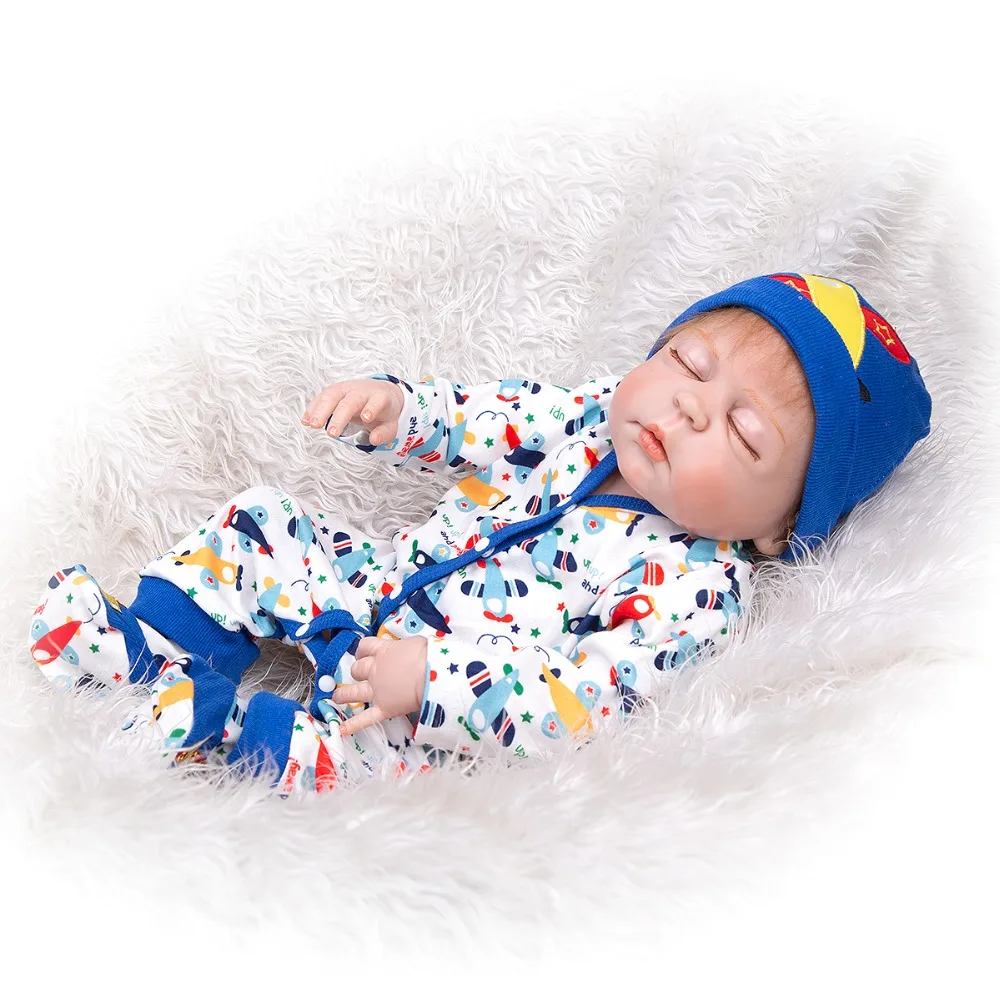 Кукла реборн из силикона Реалистичная кукла мальчик полностью силиконовая для