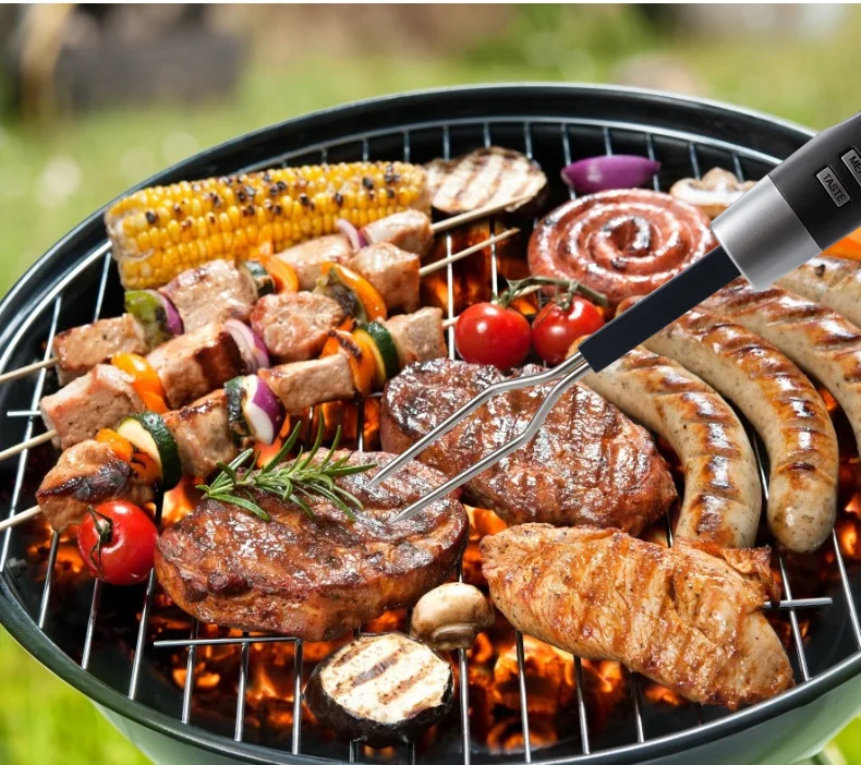 

Wireless Meat Thermometer Digital Temperature Remote Cooking for Oven Smoker BBQ Food Thermometer BBQ Fork Thermometer