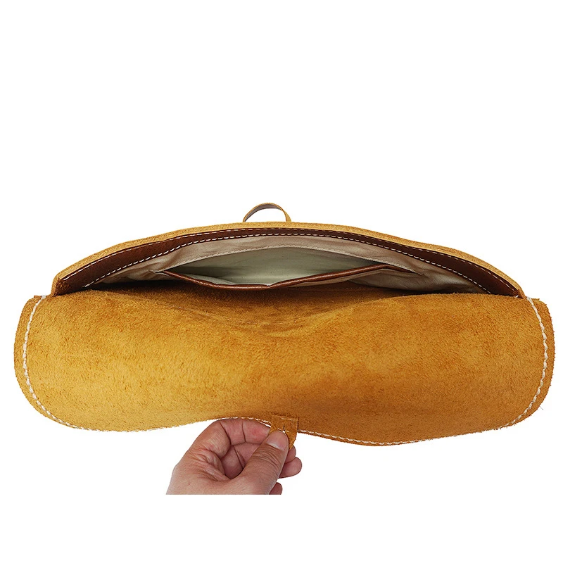 Men's clutch bag handmade leather retro fashion ultra-thin folder first layer cowhide men and women new handbag |