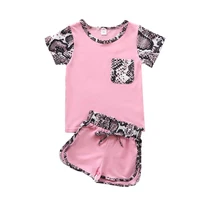2021new summer baby girls clothing sets casual girls 2pieces sets short sleeve t shirts and shorts childrens suits sets for girl