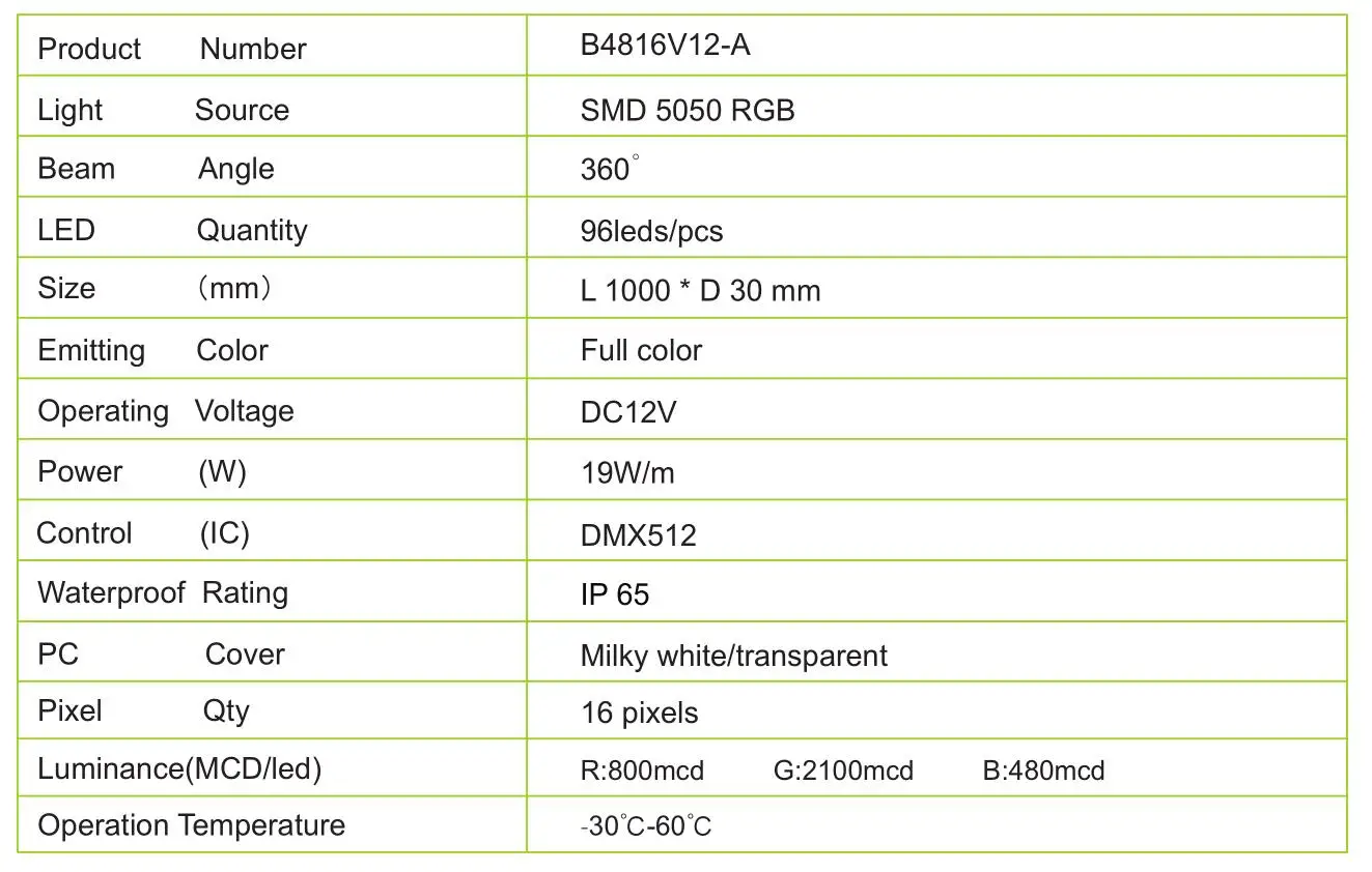 0,5 м/1 м DC12v DMX512 волшебный цвет dmx Метеор светодиодный светильник