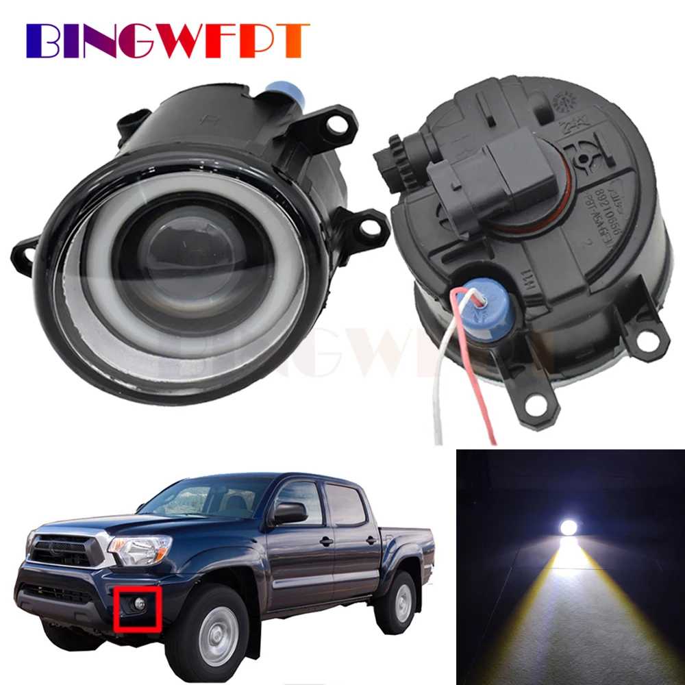 

Для Toyota Tacoma 2012 2013 2014 2015 2016 Автомобильная светодиодный ная лампа H11 противотумансветильник + дневные ходовые огни Angel Eye DRL