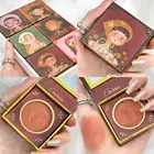 Одноцветные румяна, палитра для макияжа, минеральная пудра, красные румяна, стойкий натуральный кремовый оттенок для щек, оранжевый, персиковый, розовый, корейские румяна