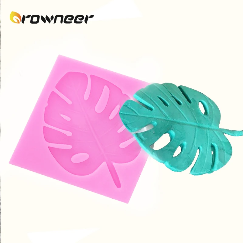 Черепаха лист плесень 3D Дерево резиновая силиконовая форма Розовые Инструменты