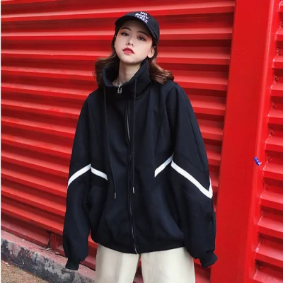 

Women Autumn Harajuku Zip-up Hoodies Clothes Hooded Long Sleeve Jumper Hooded Regular Coat Casual Korean Style Sweatshirt