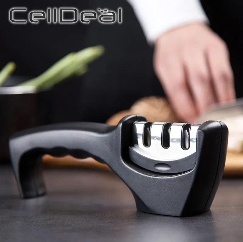CellDeal профессиональная точилка для ножей кухонный точильный камень вольфрамовый