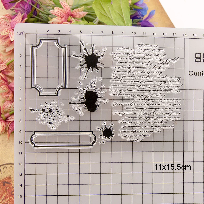 Antique text Clear Stamps New 2019 Scrapbooking Rubber Stamp Transparent Silicone Party card making stempel Paper Template | Дом и сад