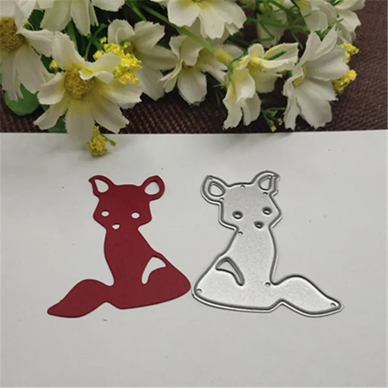 4 шт. металлические трафареты для резки кролика лисы оленя|Вырубные штампы| |