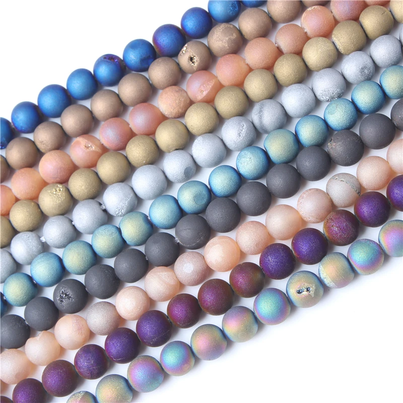 

LingXiang Fashion Natural Jewelry Multi-colored laugh Loose Beads 6-12mm DIY Woman Bracelet Necklace Ear Stud Accessories Series