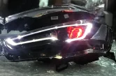 VLAND Заводские аксессуары для автомобиля светодиодный фонарь для Lancer светодиодный фонарь 2008-UP с светодиодный DRL и движущимся поворотным сигналом головная лампа в сборе - Цвет: Black Red eyes