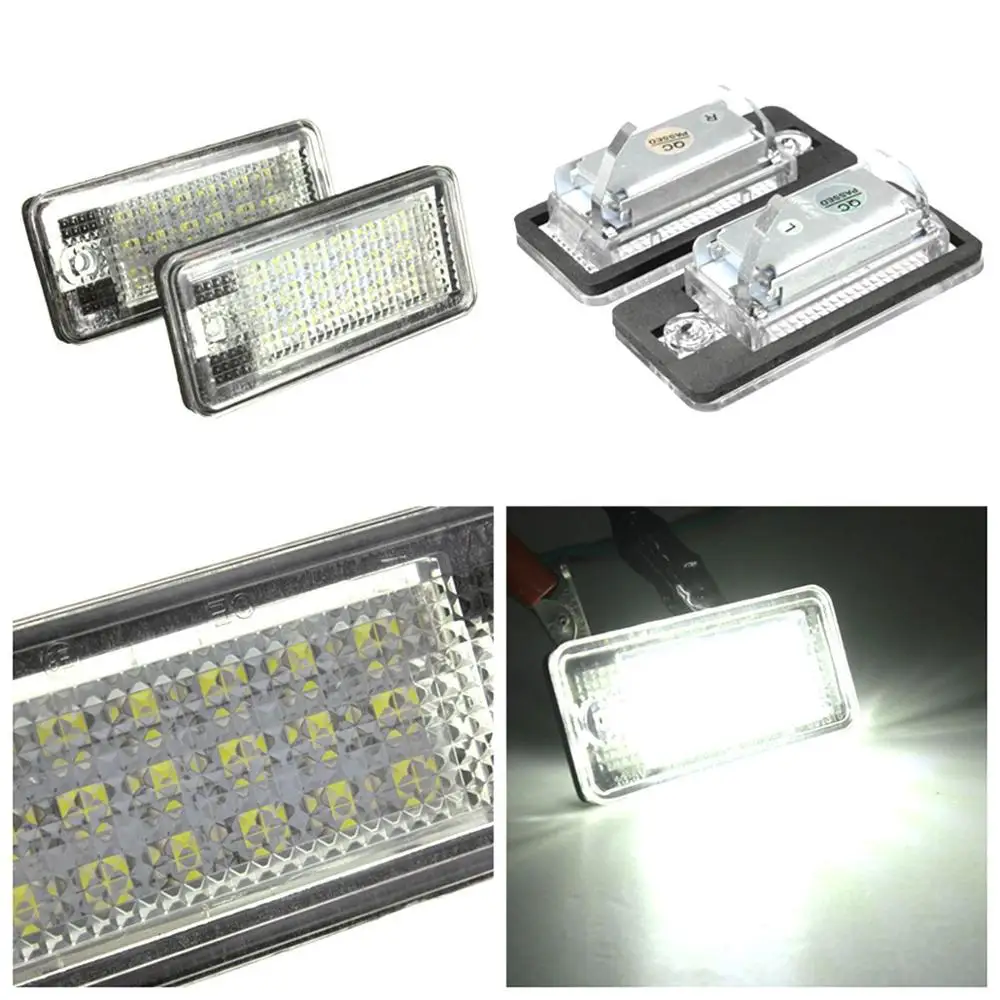 2-Pack 18-SMD без ошибок светодиодные номерные знаки для A3 S3 S4 RS4 A6 C5 S6 A8 C8 S8 Q7 |