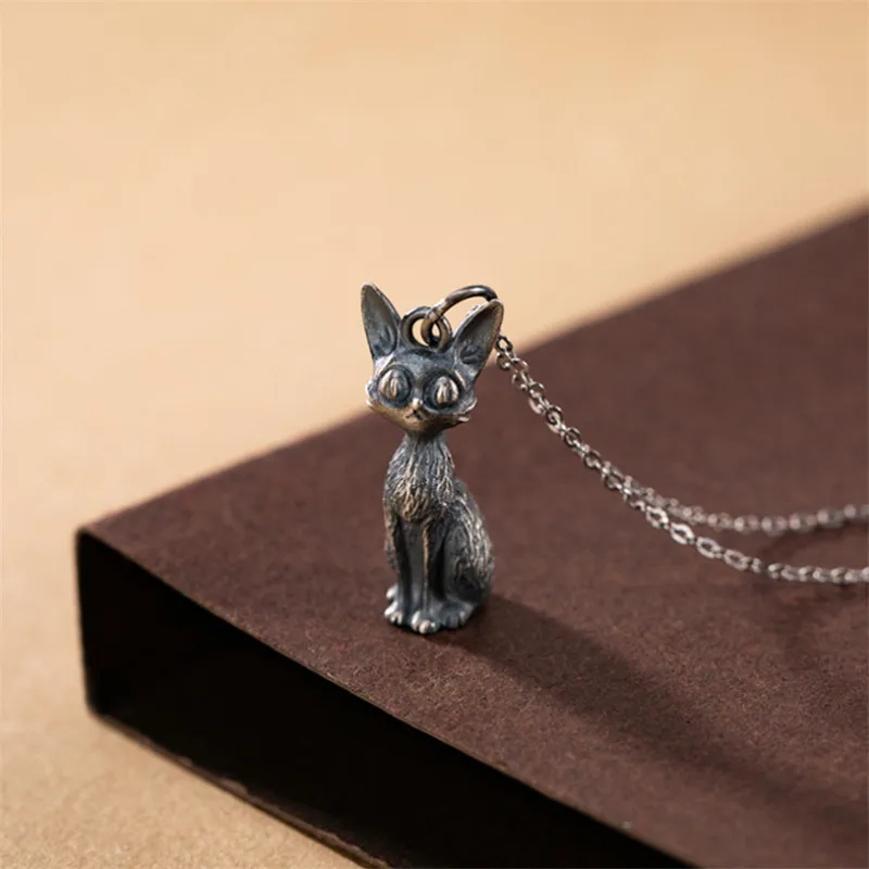 Uglyless Элегантные Подвески в виде кошек мисс Китти для женщин тайская серебряная