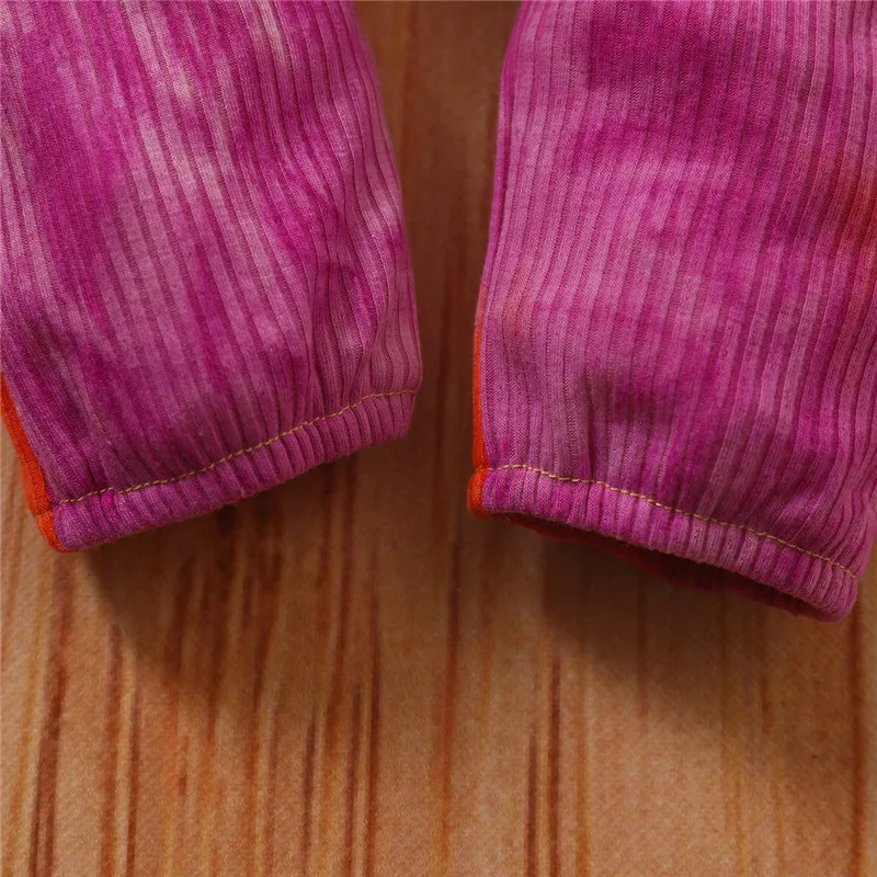 

Spring Autumn Baby Rompers Cute Infant Girls Boys Tie Dye Printed Ribbed Romper Jumpsuits One-Pieces Kids Baby Outfits Clothes