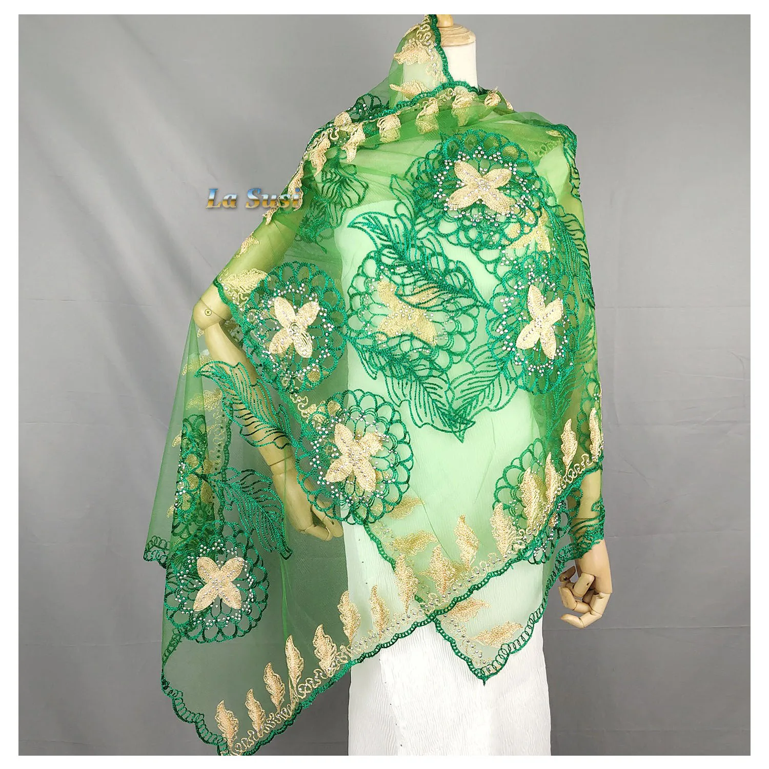 

Islamic Hijab African Dubai Ramadan Net Hijab Pashmina Extremely Soft Turban Women Wraps Scarf LA04