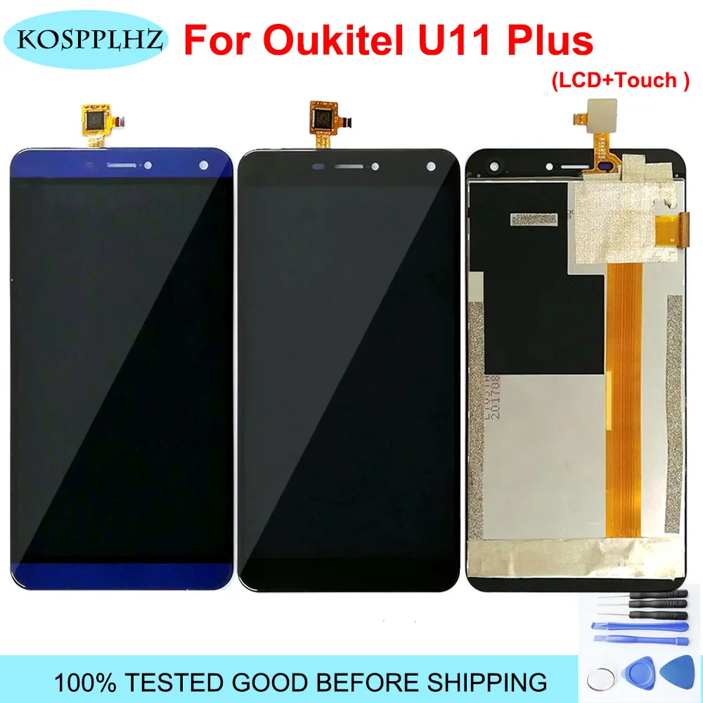 Для Oukitel u11 plus ЖК-дисплей и сенсорный экран Запасные части 5 дюймов Замена для u 11 +