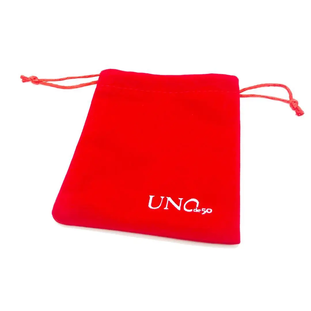 

New Uno Do 50 Jewelry Velvet Bag Fashion Simple 10*12 Red Velvet Bag Ornament Wholesale